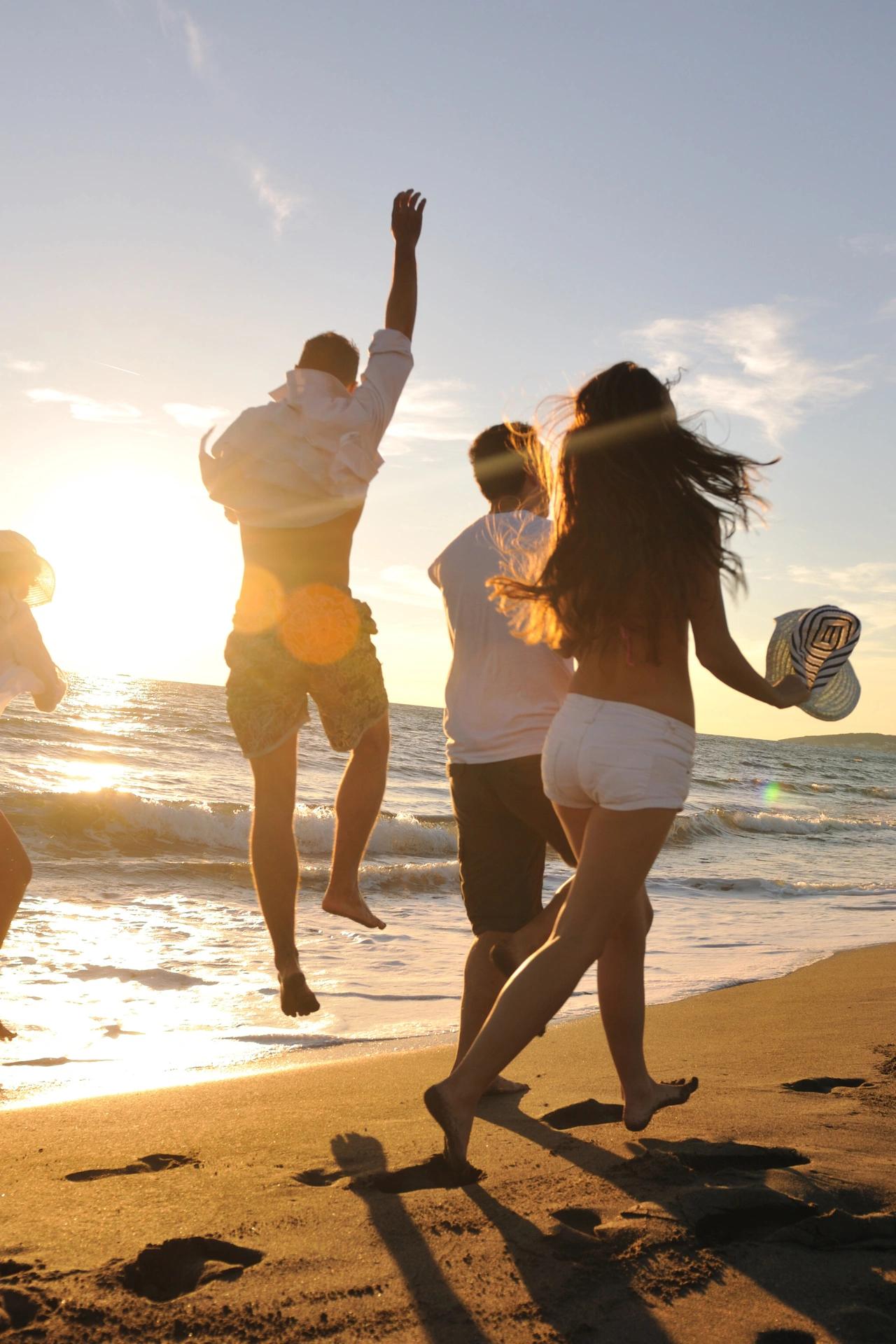 Voyage en groupe en bord de mer